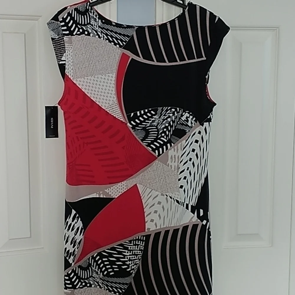 Alfani Urban Flight Dress Cap Sleeve Pullover Style Dress M